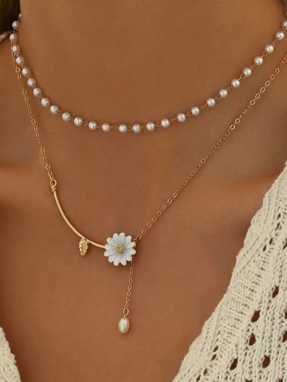 Pearl Layered Necklace S1493